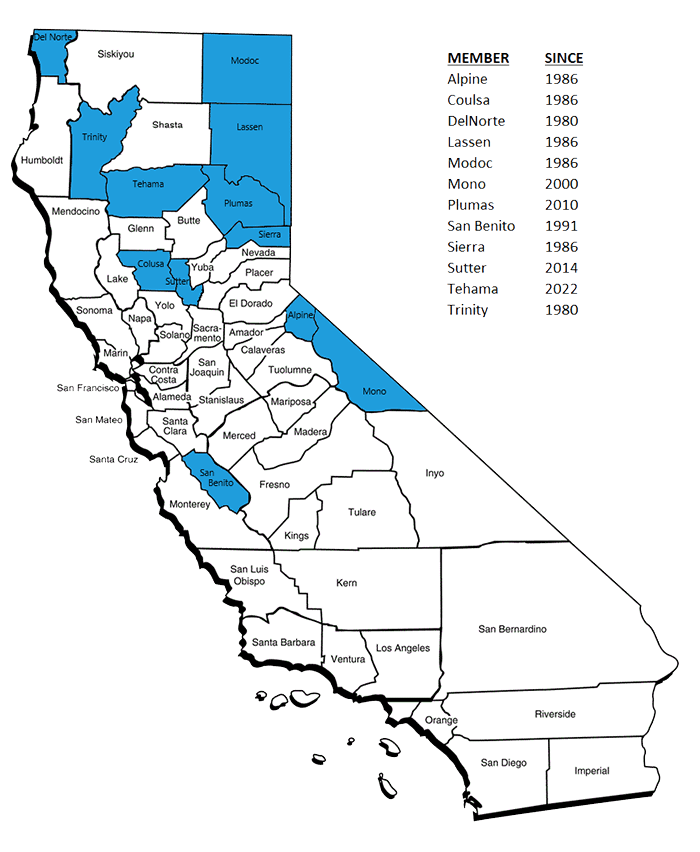 Trindel Map of Counties