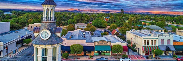 Aerial of Downtown Red Bluff